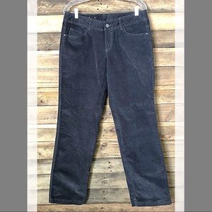 Columbia straight leg corduroy pants in dark gray